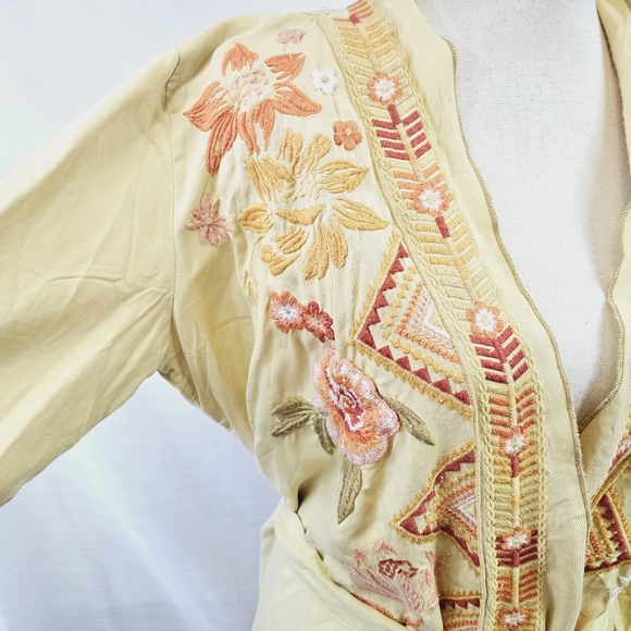 NWT Driftwood Abby Harvest Embroidered Kimono/Jacket Large - Picture 6 of 16